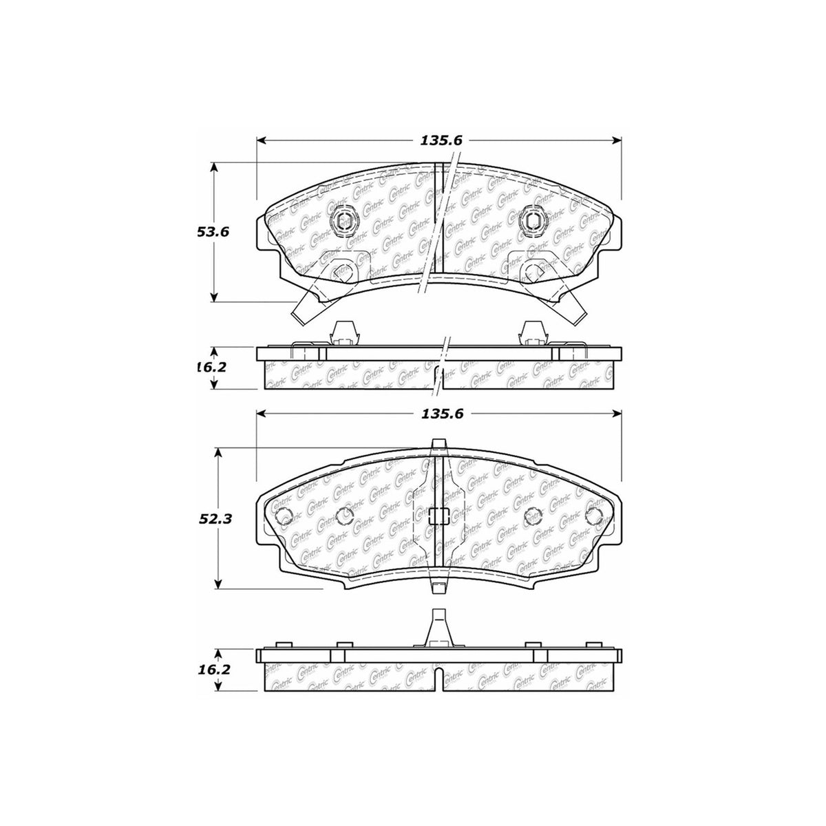 Stoptech Centric Centric Premium Brake Pads 300.03530