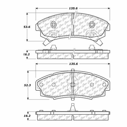 Stoptech Centric Centric Premium Brake Pads 300.03530