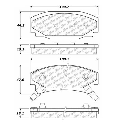 Stoptech Centric Centric Premium Brake Pads 300.03540