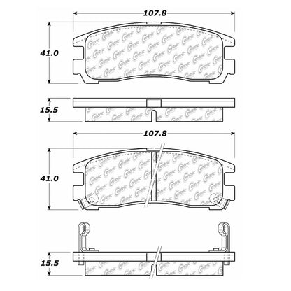 Stoptech Centric Centric Premium Brake Pads 300.03830