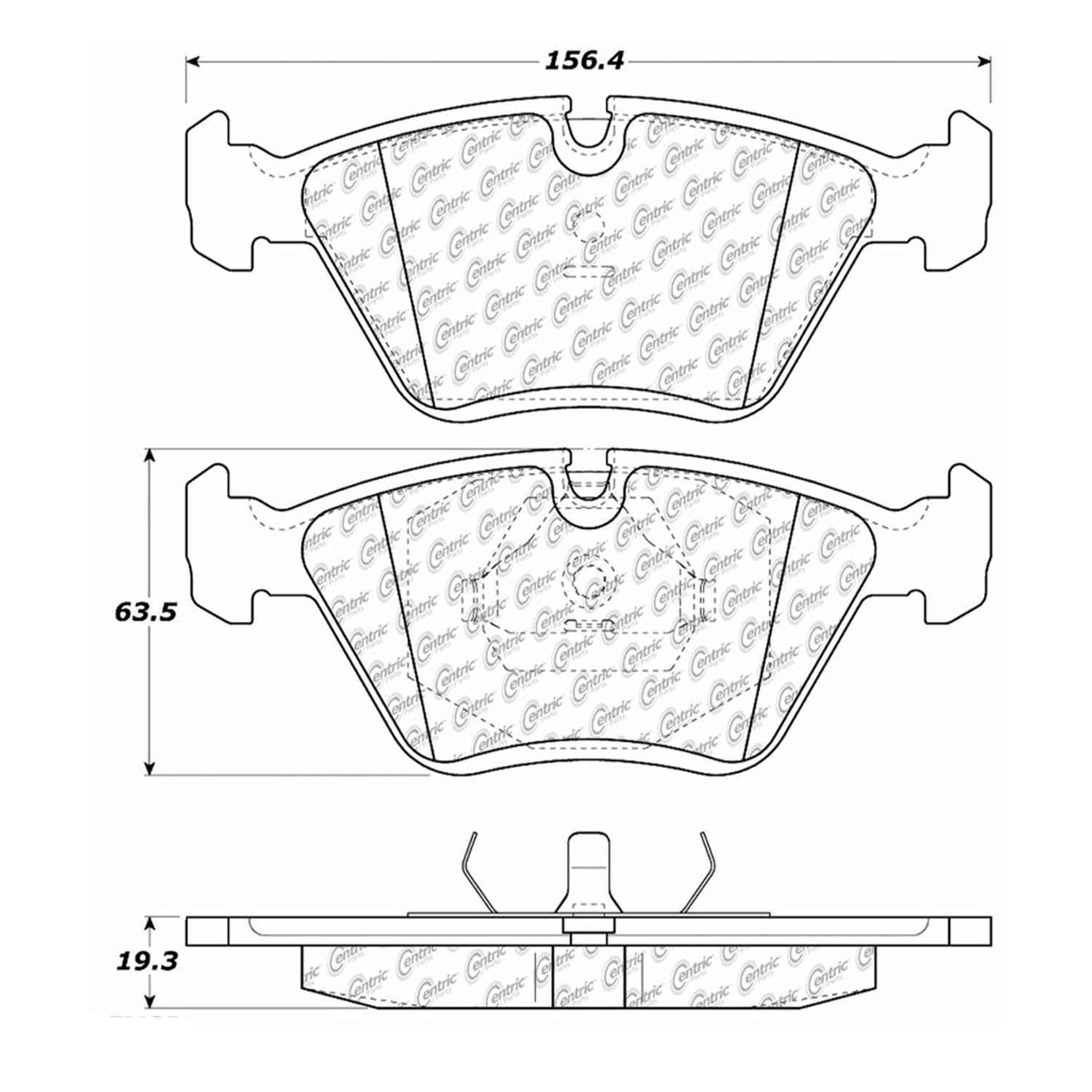 Stoptech Centric Centric Premium Brake Pads 300.03940