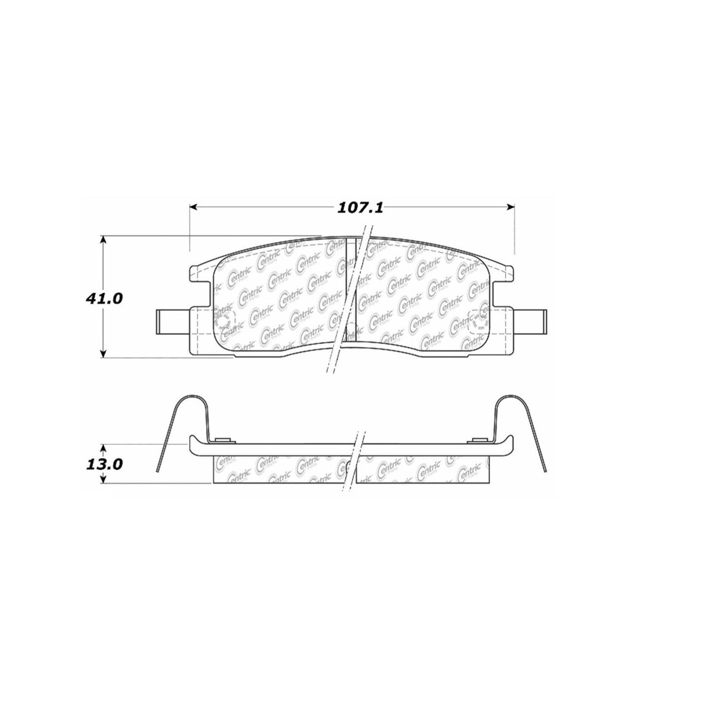 Stoptech Centric Centric Premium Brake Pads 300.03980