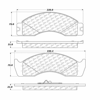 Stoptech Centric Centric Premium Brake Pads 300.04110