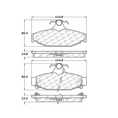 Centric Parts Disc Brake Pad Set 300.04130