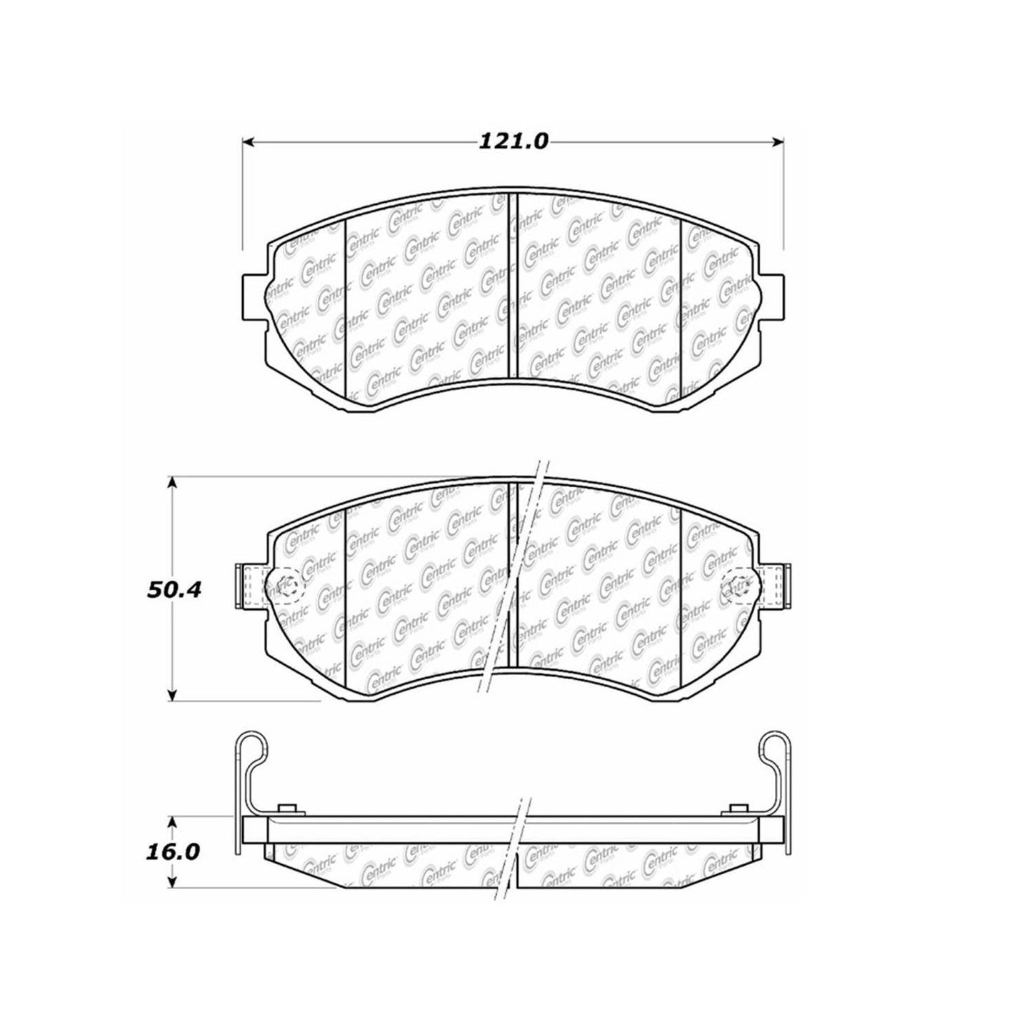 Stoptech Centric Centric Premium Brake Pads 300.04220