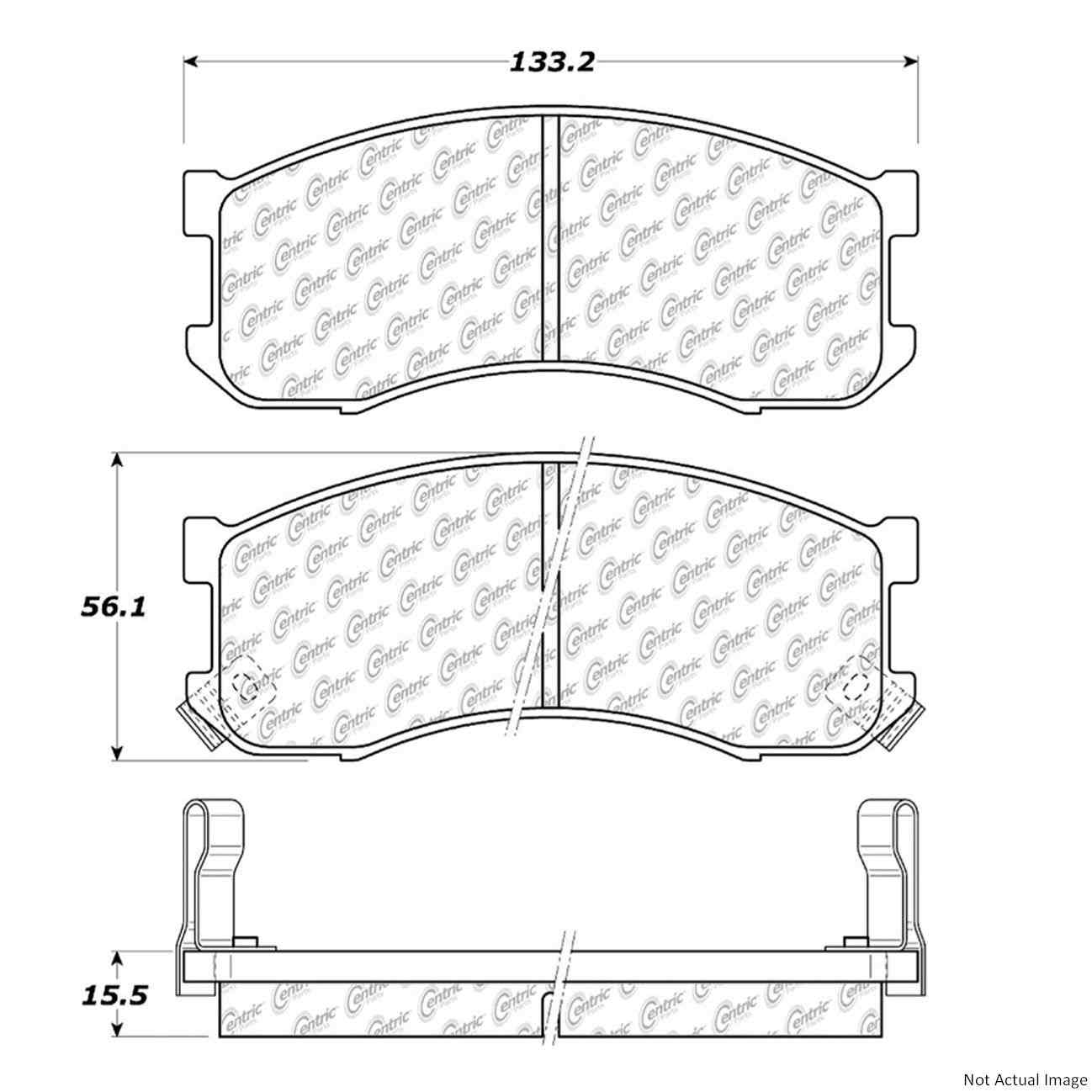 Centric Parts Disc Brake Pad Set 300.04280
