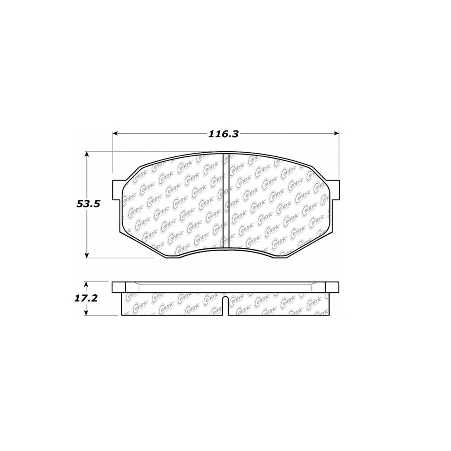 Stoptech Centric Centric Premium Brake Pads 300.04330