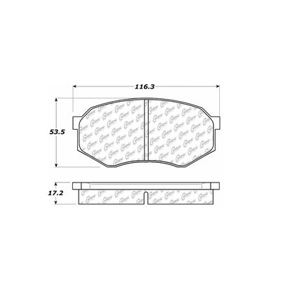 Stoptech Centric Centric Premium Brake Pads 300.04330