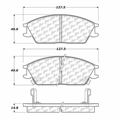 Stoptech Centric Centric Premium Brake Pads 300.04400