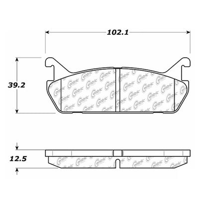 Stoptech Centric Centric Premium Brake Pads 300.04580