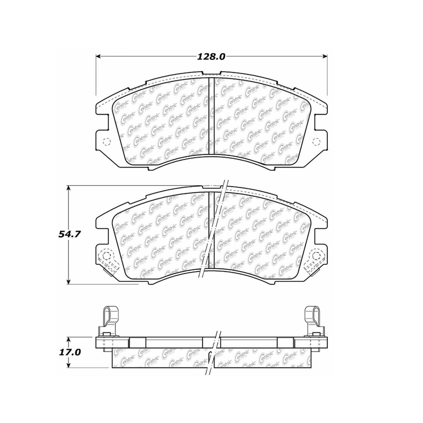 Centric Parts Disc Brake Pad Set 300.04700