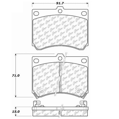 Stoptech Centric Centric Premium Brake Pads 300.04730