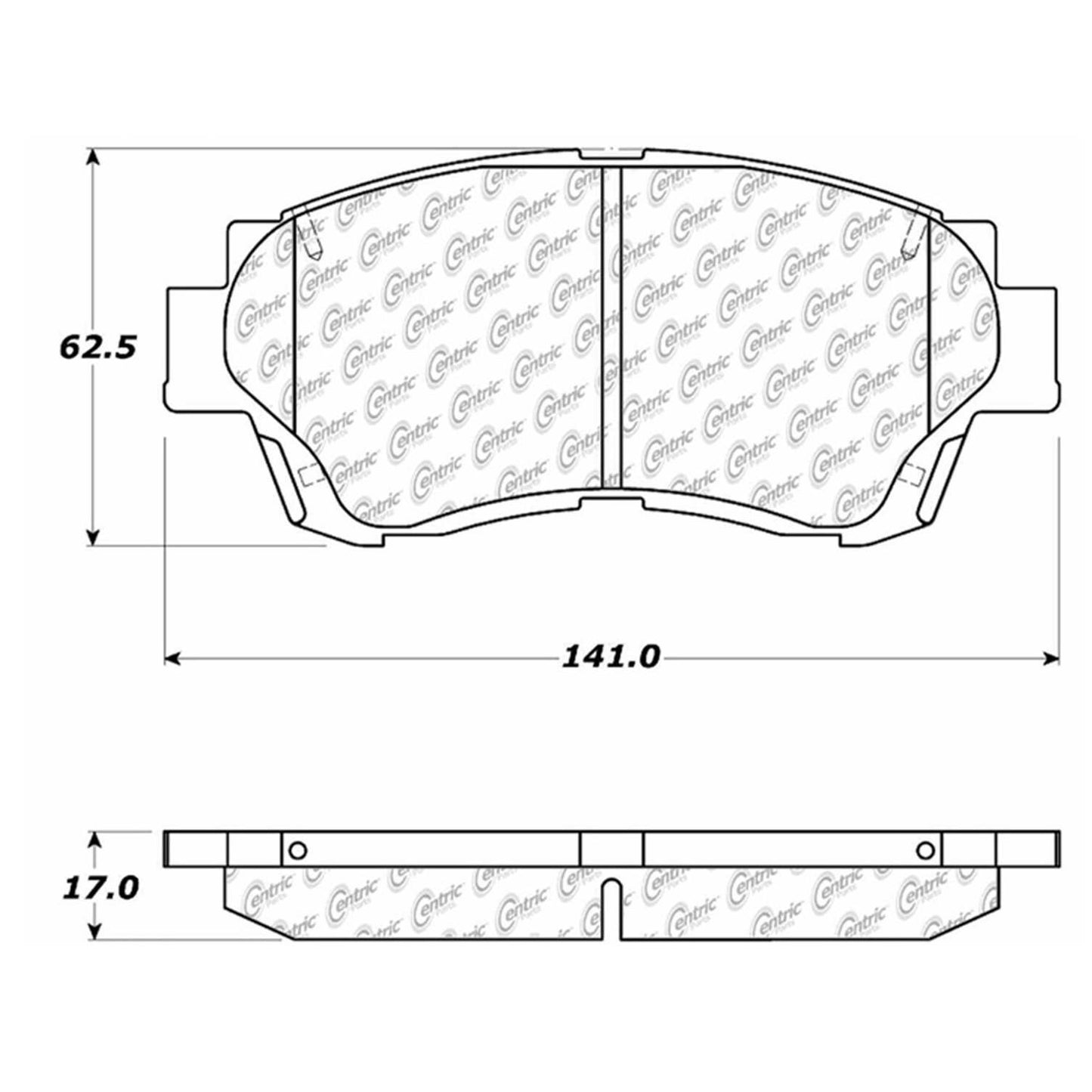 Stoptech Centric Centric Premium Brake Pads 300.04760
