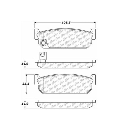 Stoptech Centric Centric Premium Brake Pads 300.04810