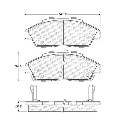 Stoptech Centric Centric Premium Brake Pads 300.04960