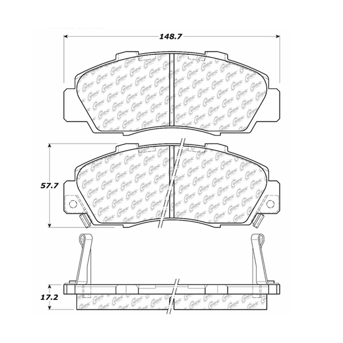 Stoptech Centric Centric Premium Brake Pads 300.05030