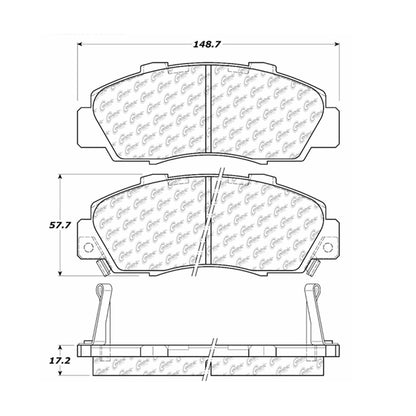 Stoptech Centric Centric Premium Brake Pads 300.05030