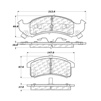 Stoptech Centric Centric Premium Brake Pads 300.05050