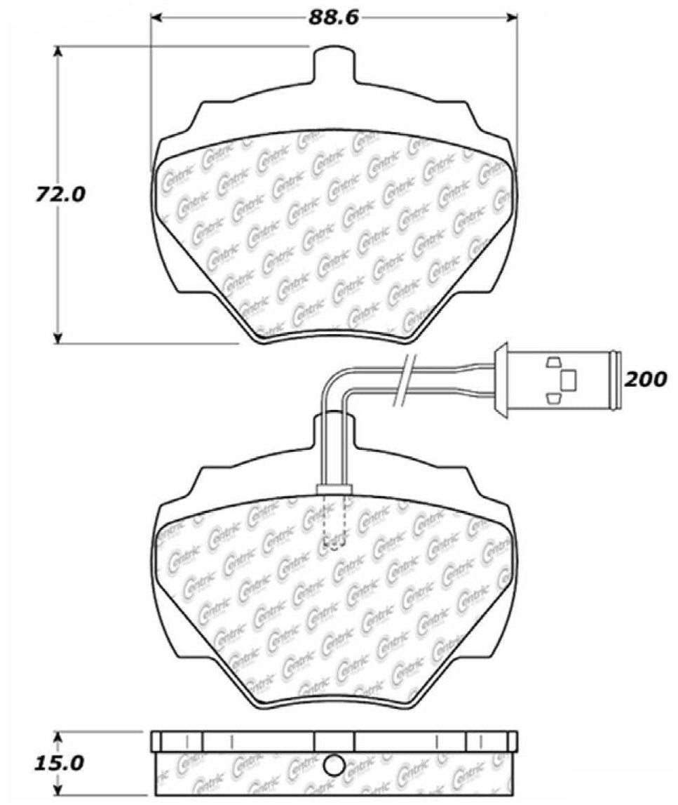 Centric Parts Disc Brake Pad Set 300.05180