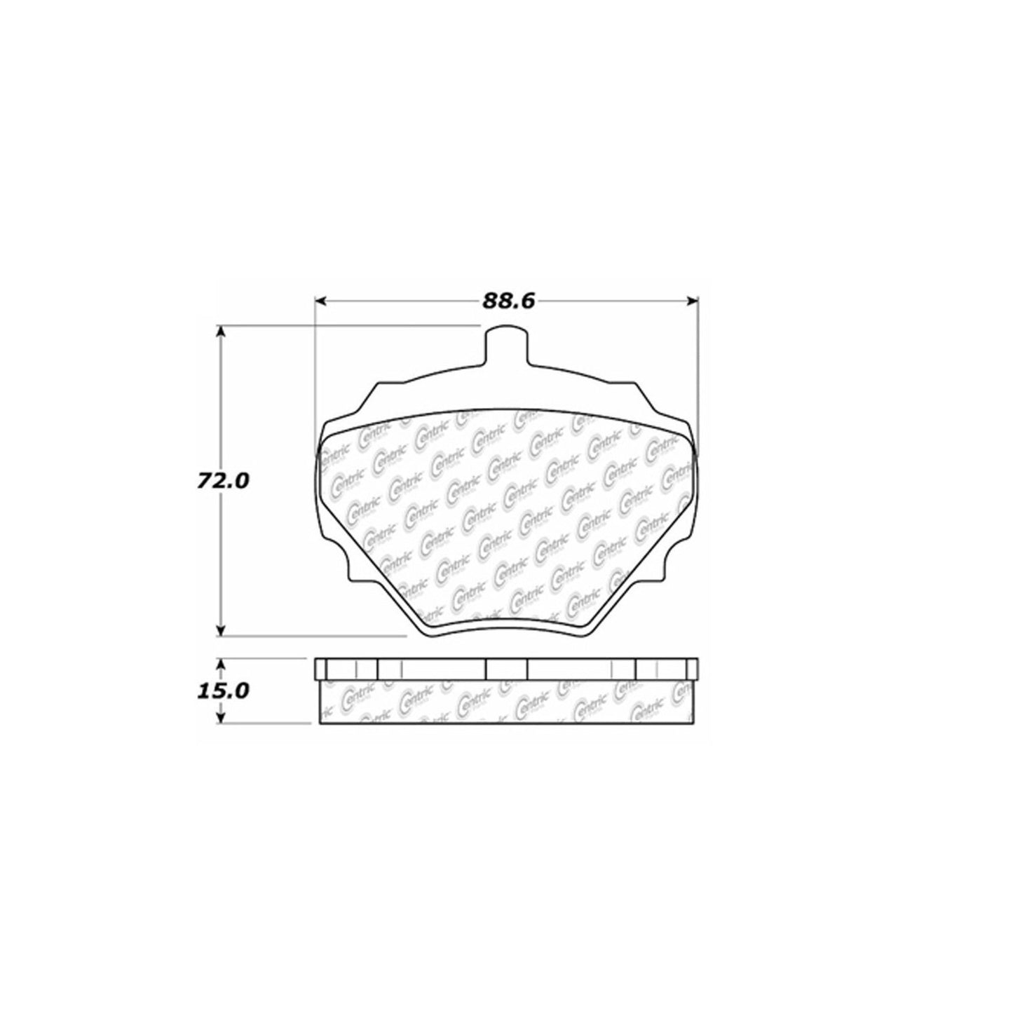 Stoptech Centric Centric Premium Brake Pads 300.05181