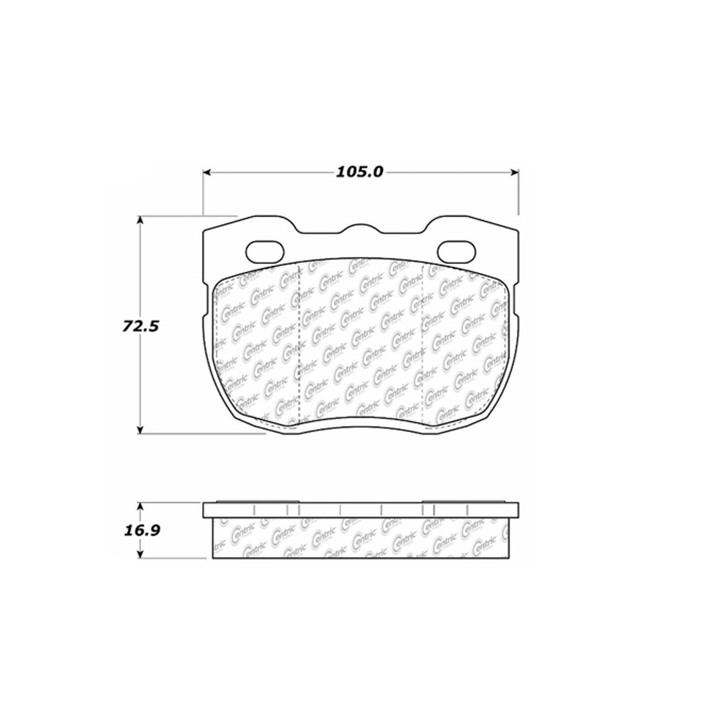 Centric Parts Disc Brake Pad Set Premium Semi-Metallic with Shims for 1994-1999 Land Rover Discovery 300.05201
