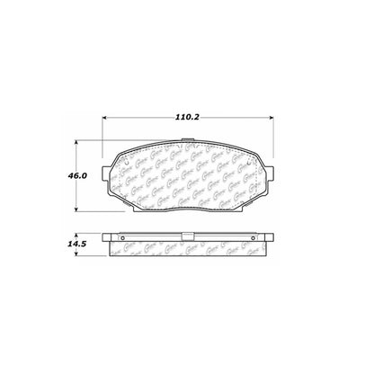 Stoptech Centric Centric Premium Brake Pads 300.05250