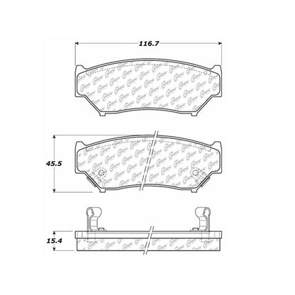 Stoptech Centric Centric Premium Brake Pads 300.05560