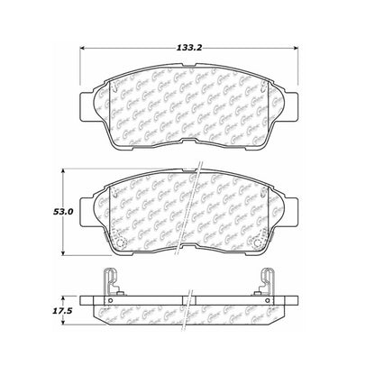Centric Parts Disc Brake Pad Set Premium Semi-Metallic with Shims for 1997-2001 Toyota Camry 300.05620