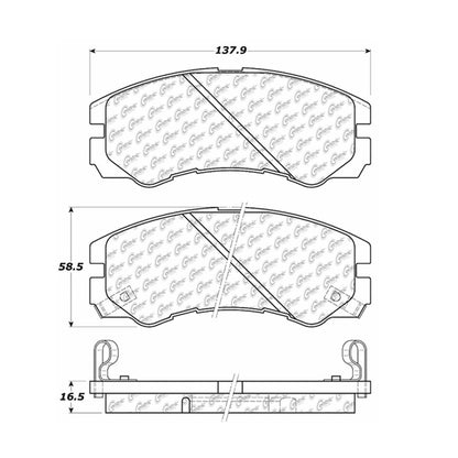 Stoptech Centric Centric Premium Brake Pads 300.05790