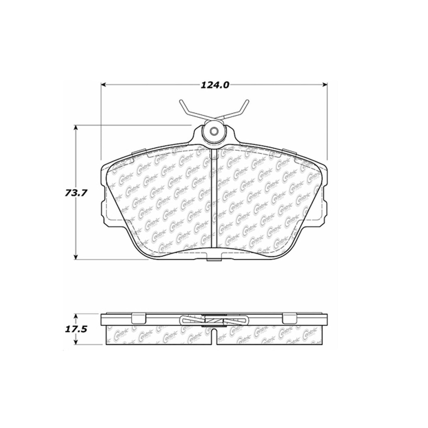 Stoptech Centric 01-07 Ford Taurus / 96-99 Taurus SHO Front Centric Premium Brake Pads 300.05980