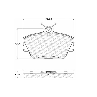 Stoptech Centric 01-07 Ford Taurus / 96-99 Taurus SHO Front Centric Premium Brake Pads 300.05980