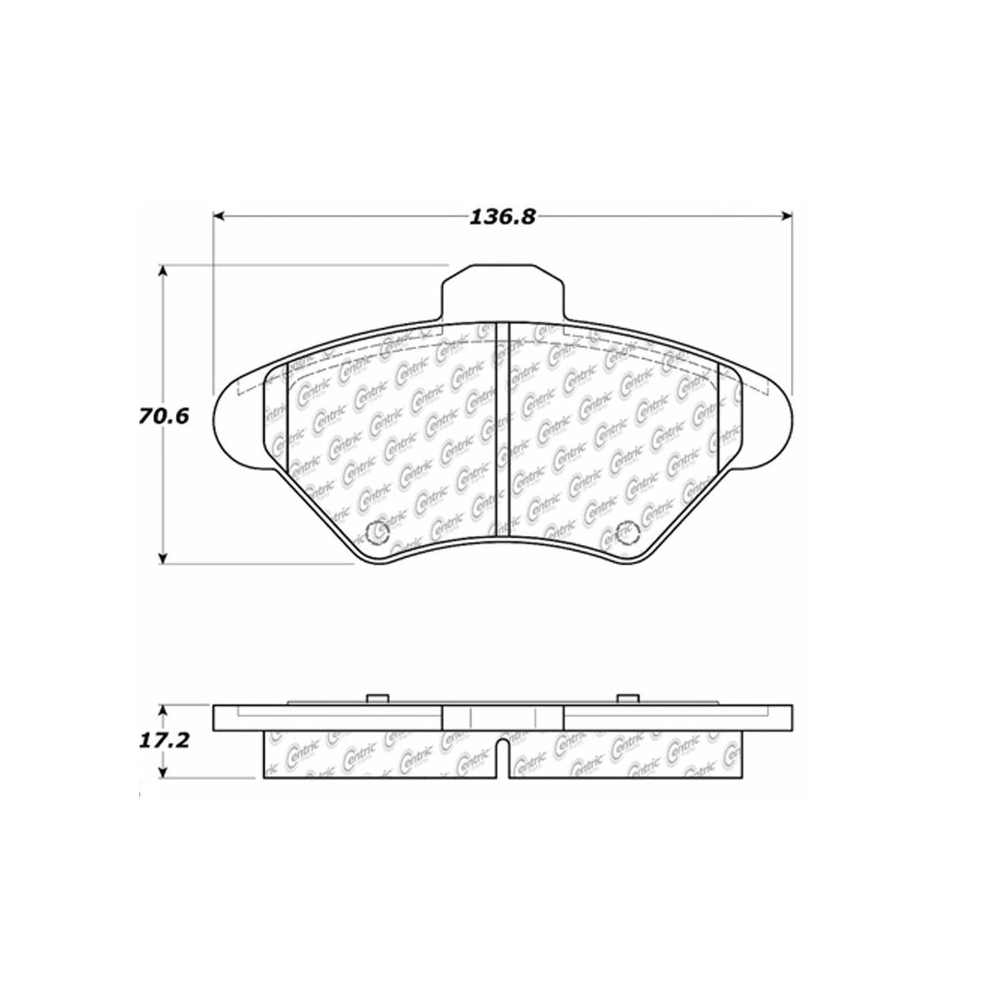 Stoptech Centric Centric Premium Brake Pads 300.06000