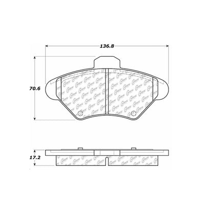 Stoptech Centric Centric Premium Brake Pads 300.06000