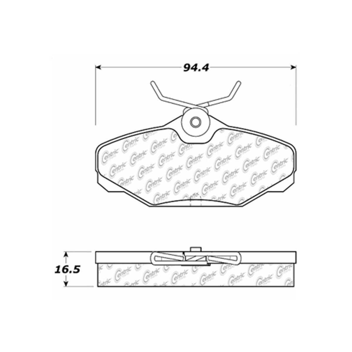 Stoptech Centric Centric Premium Brake Pads 300.06100