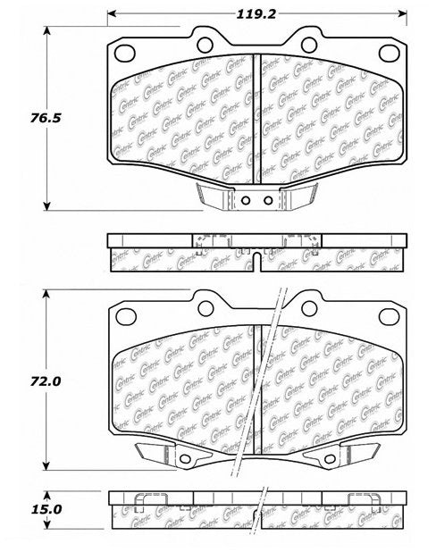 Centric Parts Disc Brake Pad Set 300.06110