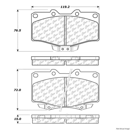 Centric Parts Disc Brake Pad Set 300.06110