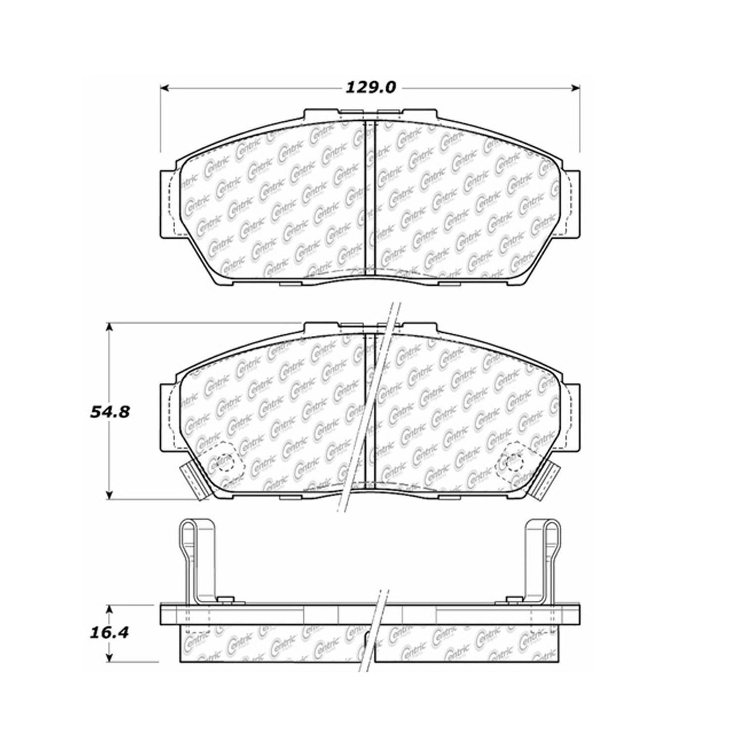 Stoptech Centric Centric Premium Brake Pads 300.06170