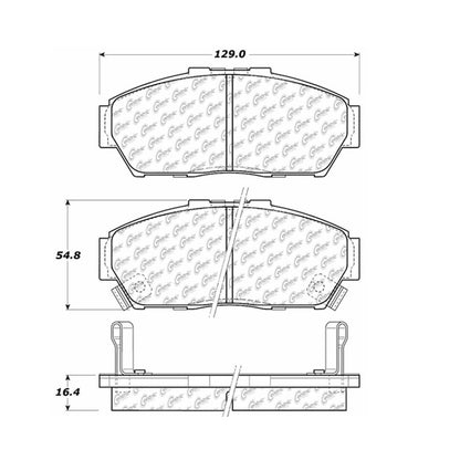Centric Parts Disc Brake Pad Set Premium Ceramic with High Performance Shims 300.06170