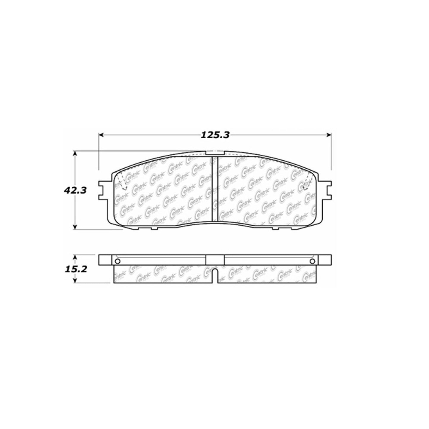 Centric Parts Disc Brake Pad Set Premium Semi-Metallic with Shims for 1986-1992 Toyota Celica Cressida Supra 300.06220