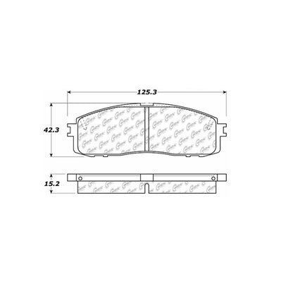 Centric Parts Disc Brake Pad Set Premium Semi-Metallic with Shims for 1986-1992 Toyota Celica Cressida Supra 300.06220