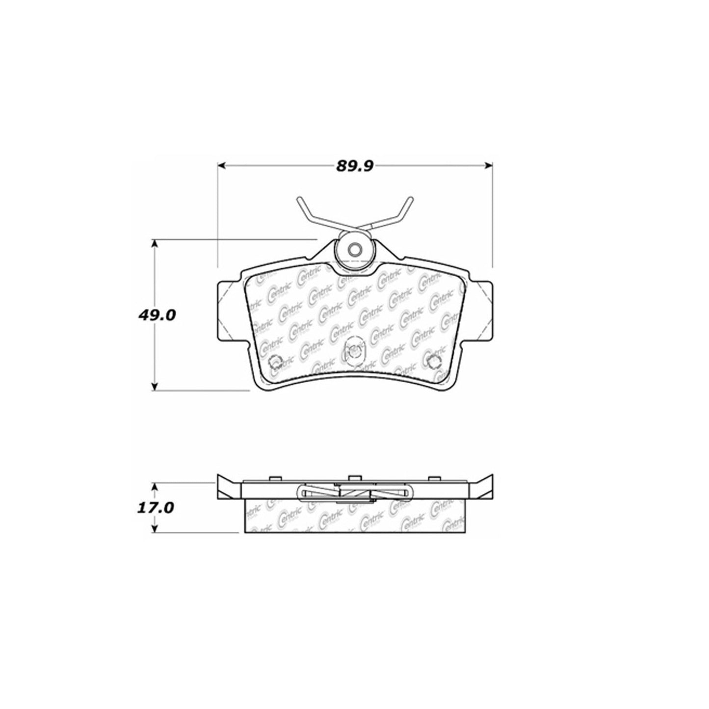 Centric Parts Disc Brake Pad Set 300.06270