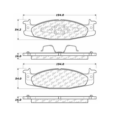 Stoptech Centric Centric Premium Brake Pads 300.06320