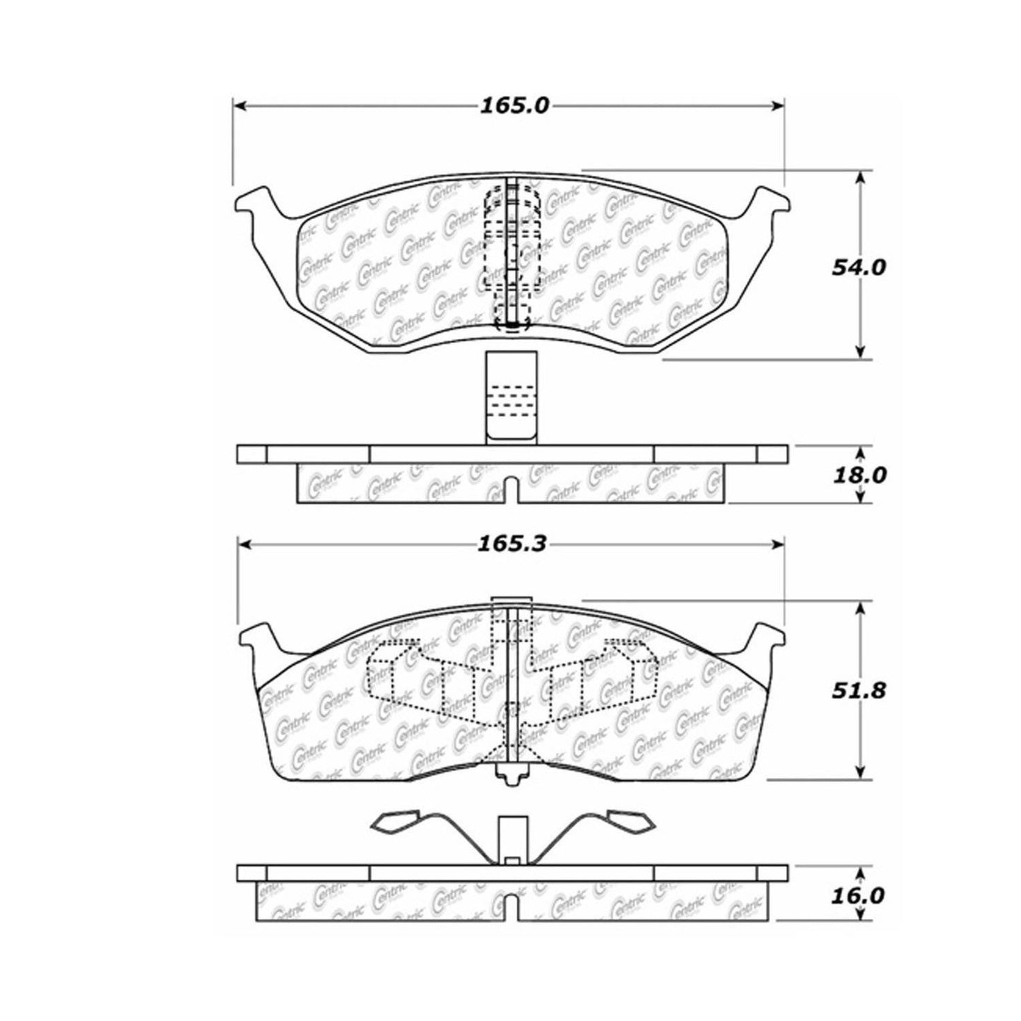 Stoptech Centric Centric Premium Brake Pads 300.06420