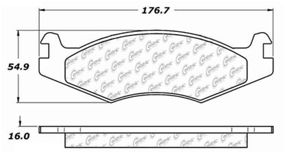 Stoptech Centric Premium Semi-Metallic Brake Pads w/Shims and Hardware - Front/Rear 300.06510
