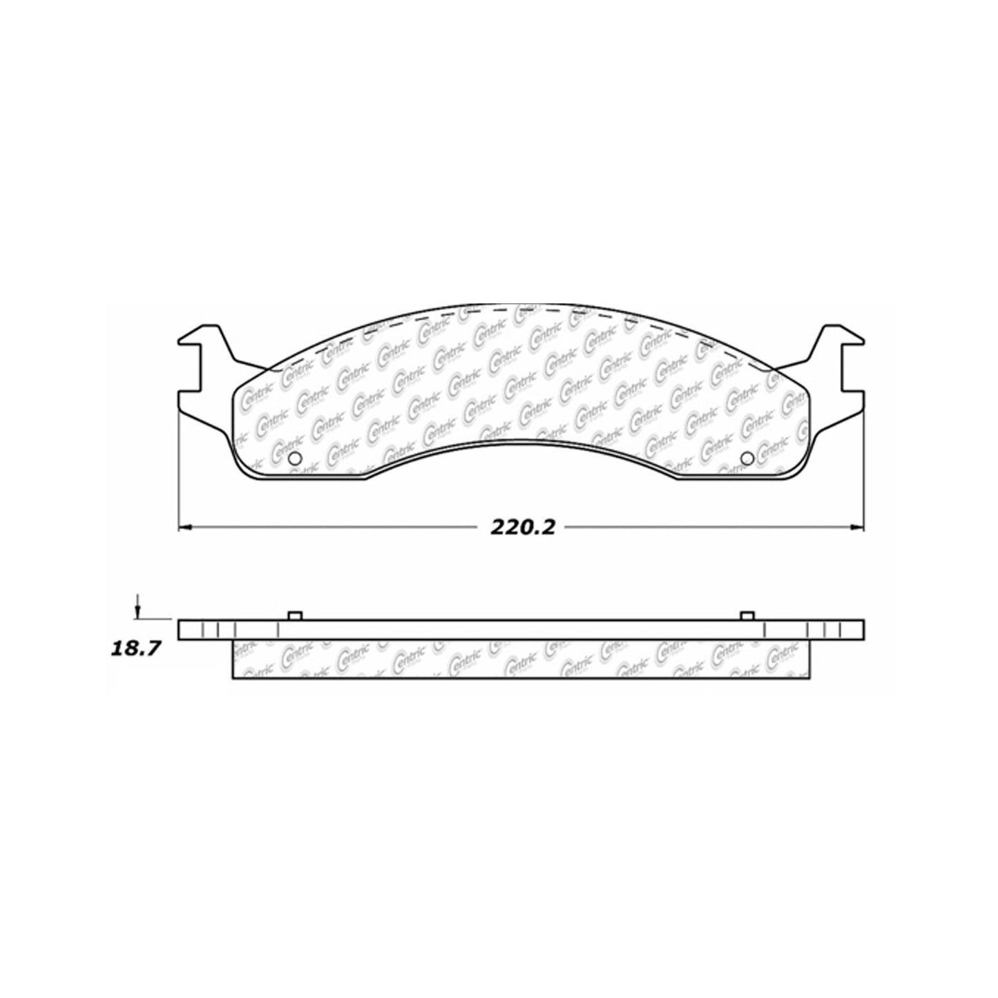 Stoptech Centric 95-99 Ford F250 (8 Lug) / 95-98 F350 Front Centric Premium Brake Pads 300.06550