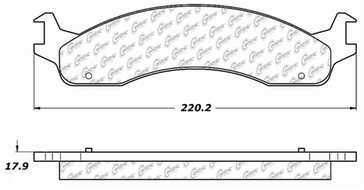 Stoptech Centric Premium Semi-Metallic Brake Pads w/Shims & Hardware 300.06551