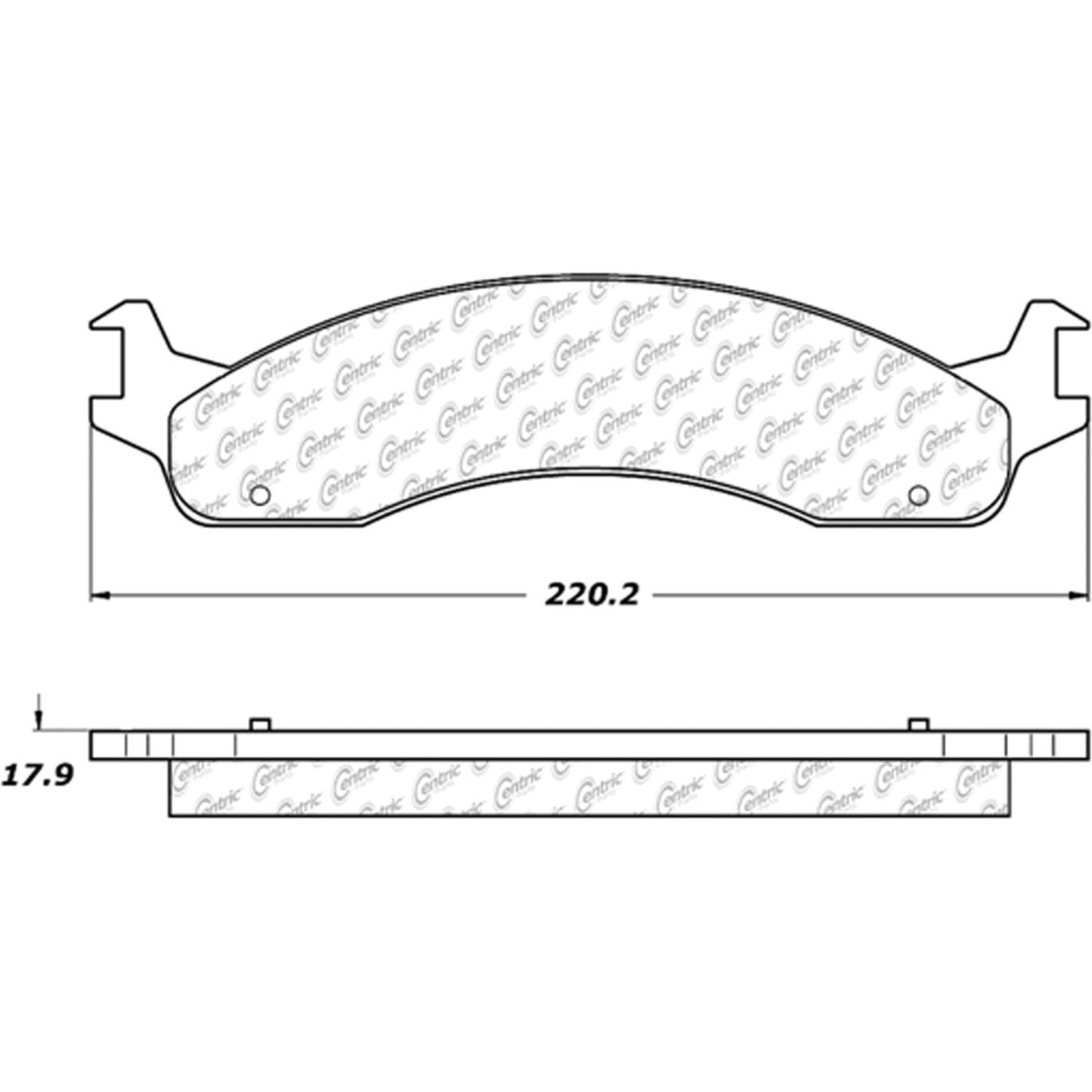 Centric Parts Disc Brake Pad Set Premium Semi-Metallic with Shims and Hardware for 1998 Dodge B2500 B3500 2003-1999 Ram 2500 Van 2003-1999 300.06551