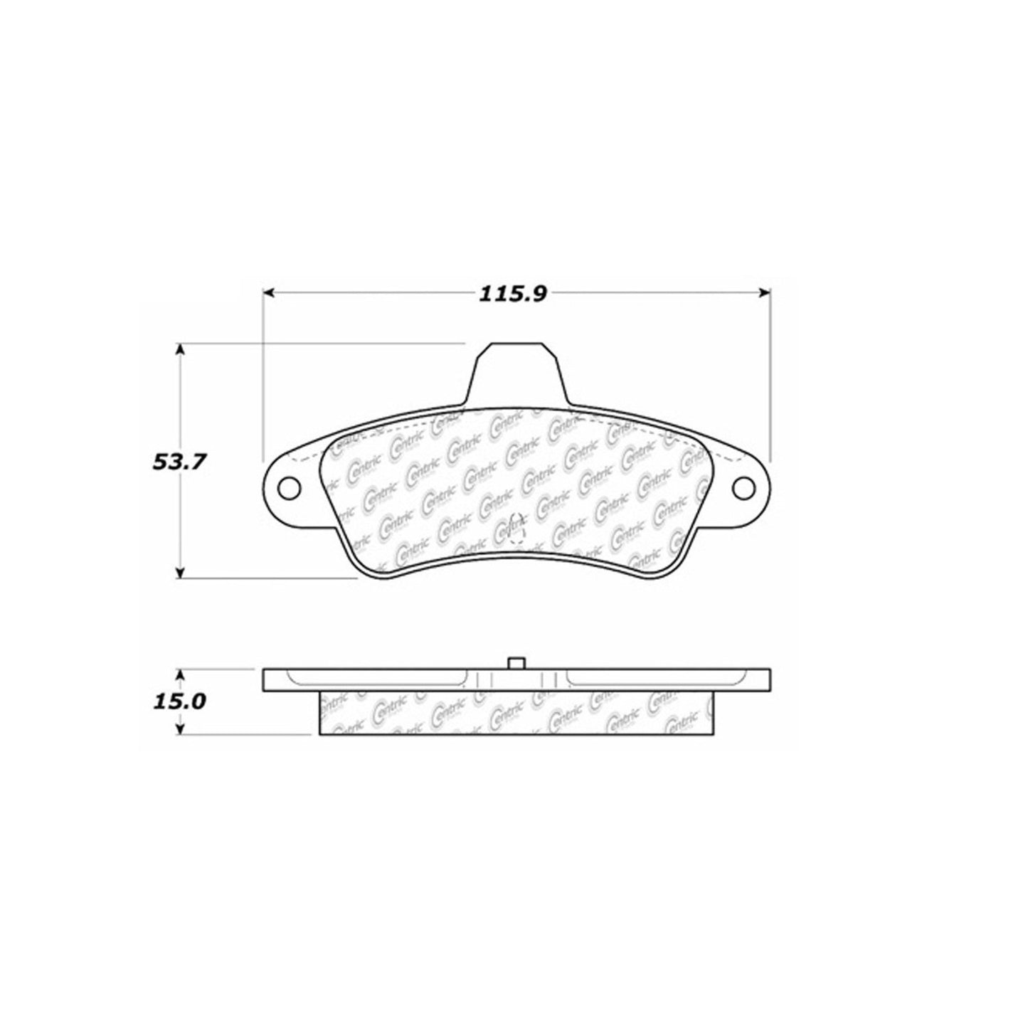 Stoptech Centric Centric Premium Brake Pads 300.06610