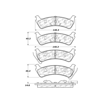 Centric Parts Disc Brake Pad Set 300.06640