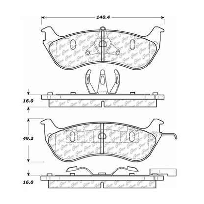 Stoptech Centric Centric Premium Brake Pads 300.06740